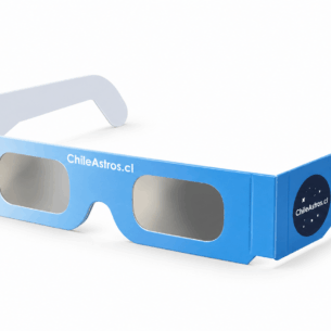 Lentes para eclipse solar ChileAstros con filtro de protección solar