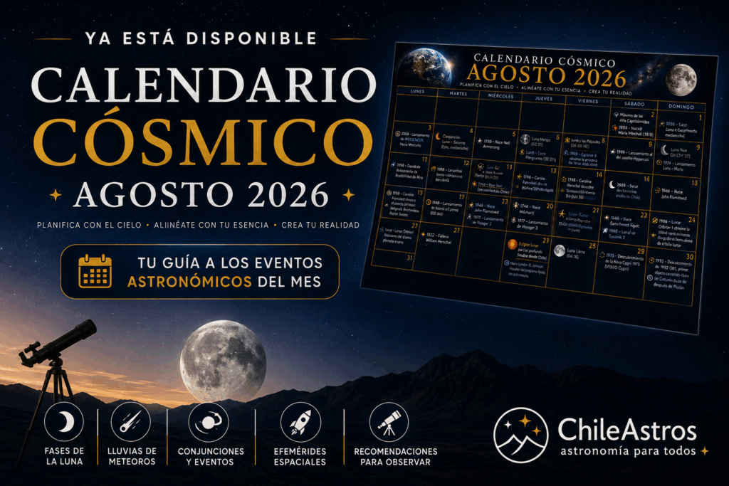 Calendario Cósmico Agosto 2026 PDF