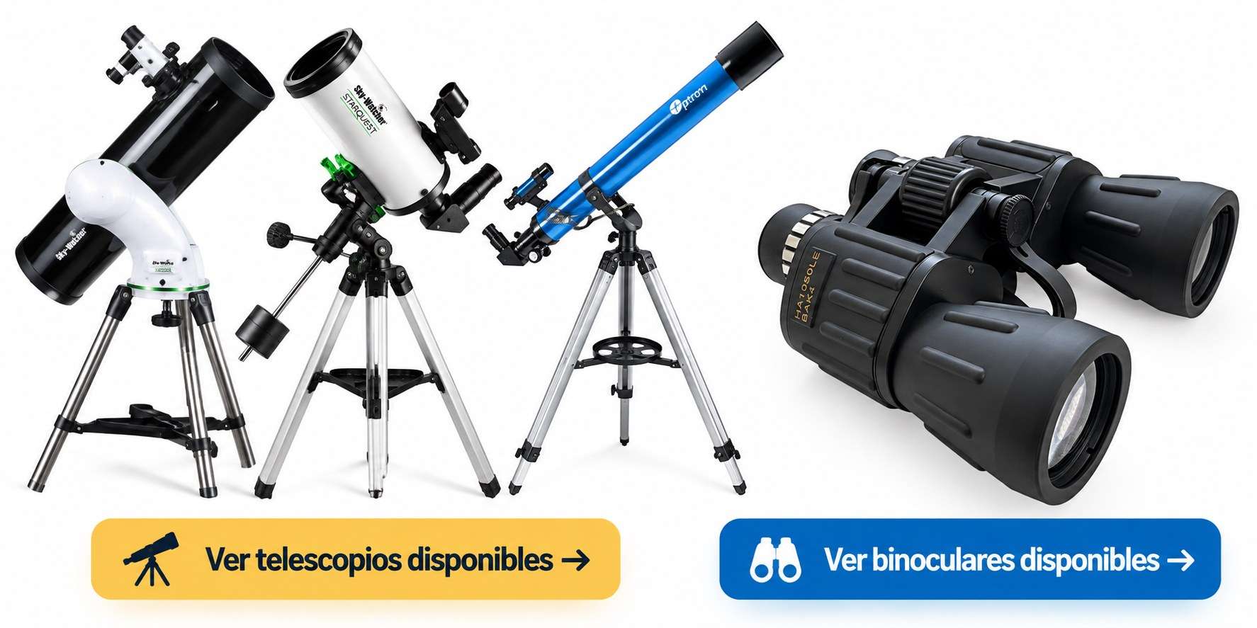 Telescopios y binoculares para observar la Luna disponibles en ChileAstros